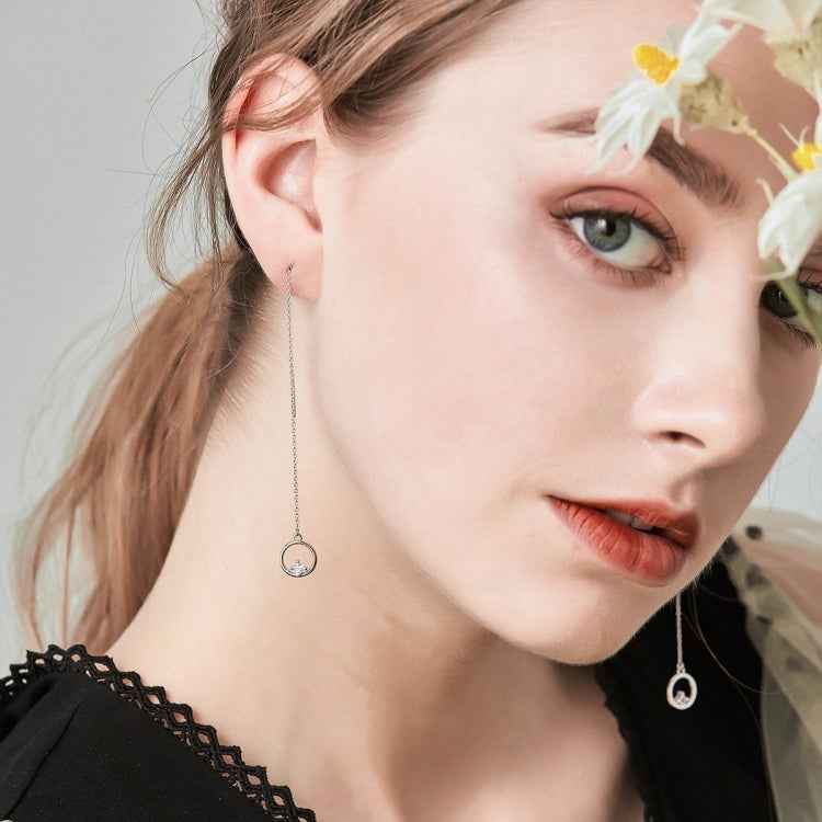 Valentine Day Gift Simple S925 Sterling Silver Stud Earrings