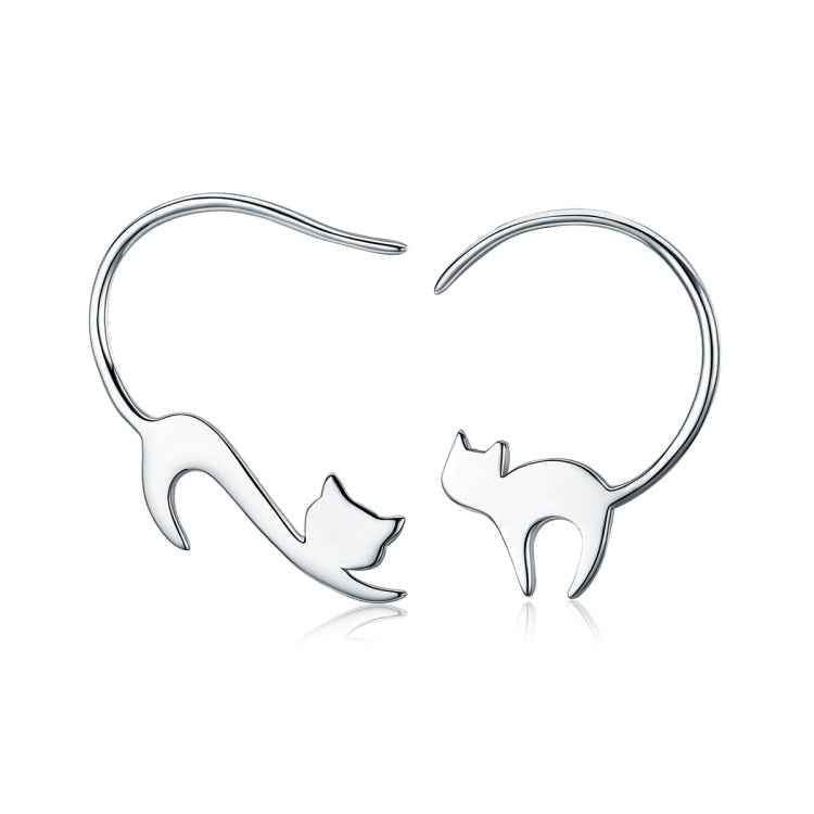 Naughty Cat S925 Sterling Silver Earrings