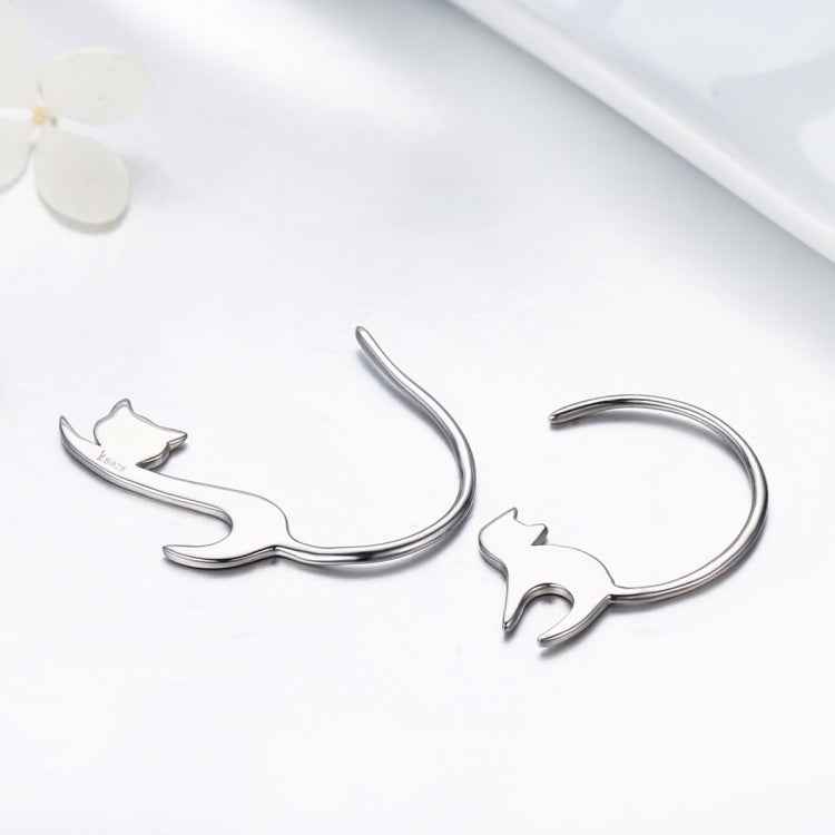 Naughty Cat S925 Sterling Silver Earrings