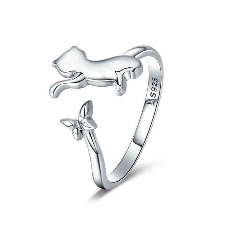 S925 Sterling Silver Ring Cats Companion Fashion Ring