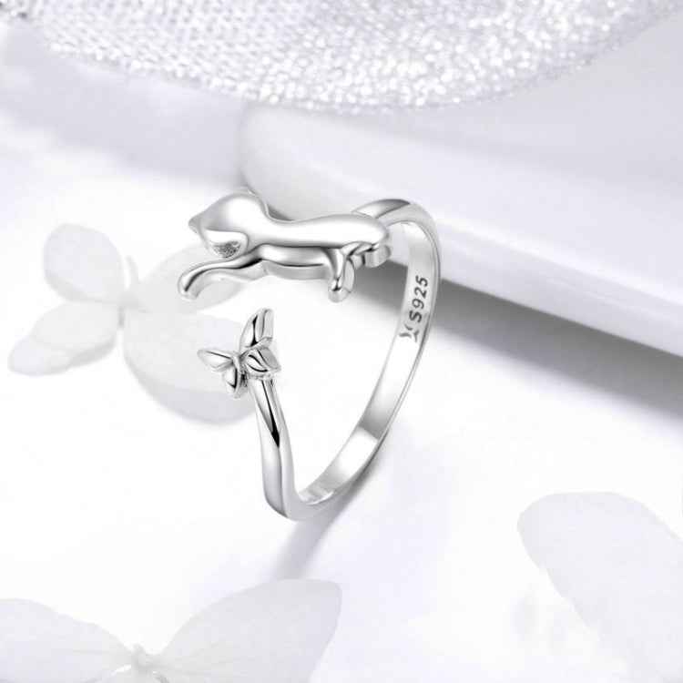 S925 Sterling Silver Ring Cats Companion Fashion Ring