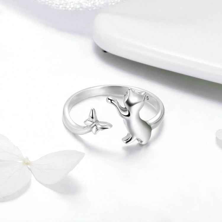 S925 Sterling Silver Ring Cats Companion Fashion Ring