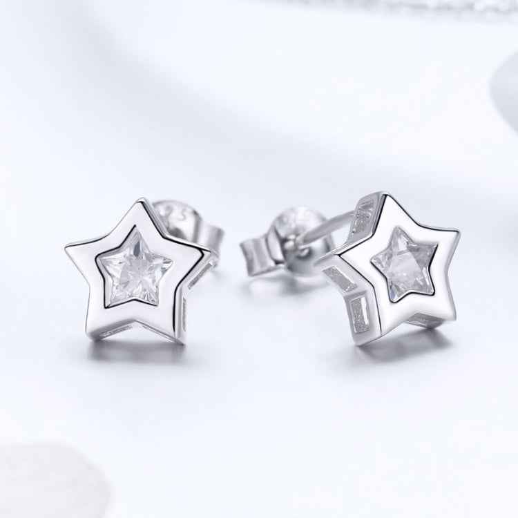 DIY Star Earrings S925 Sterling Silver Earrings