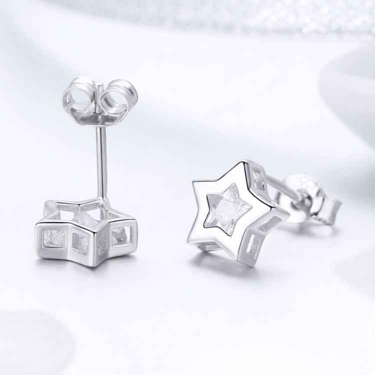 DIY Star Earrings S925 Sterling Silver Earrings