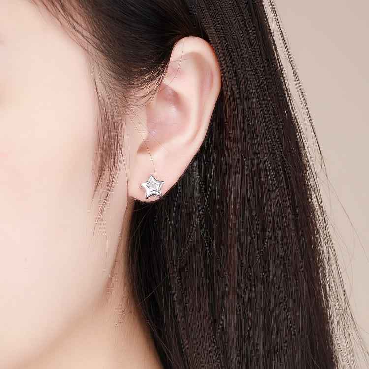 DIY Star Earrings S925 Sterling Silver Earrings