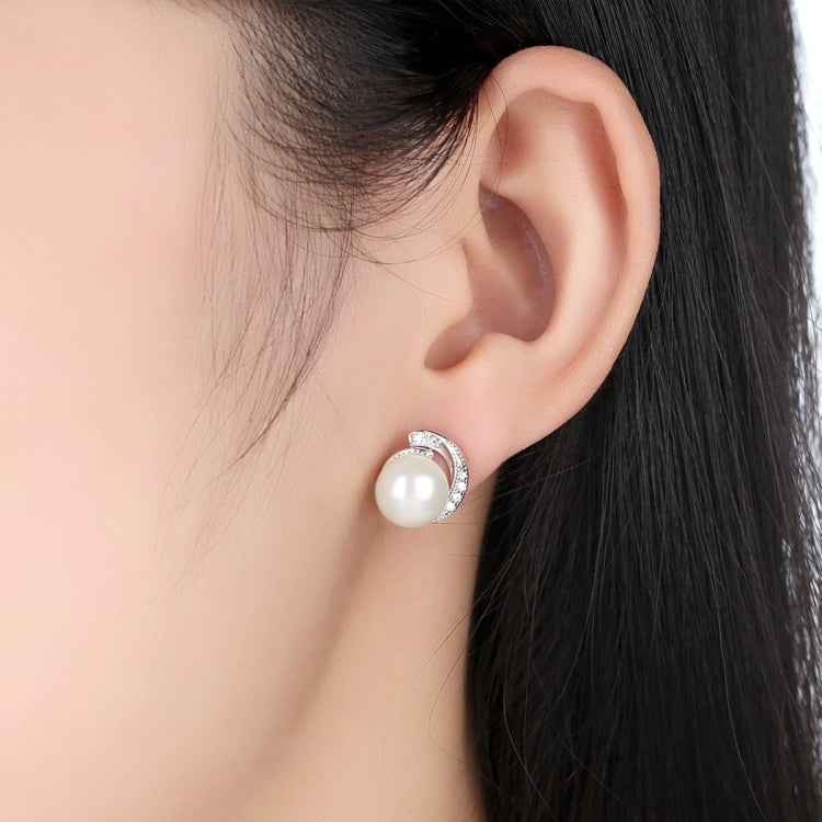 Pearl Earrings Jewelry S925 Sterling Silver Earrings