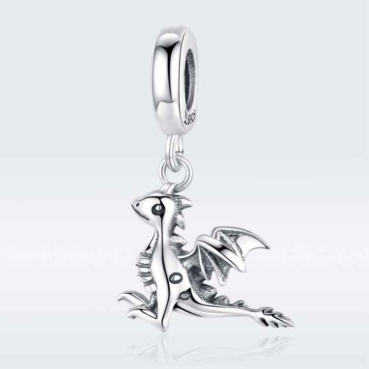 S925 Sterling Silver Pendant Drogon Dinosaur Charm DIY Bracelet Accessories