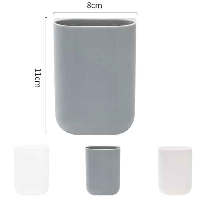 Sticky Pen Holder Desktop Can Hang Pen Case Office Stationery Storage And Sorting Box Random Colour