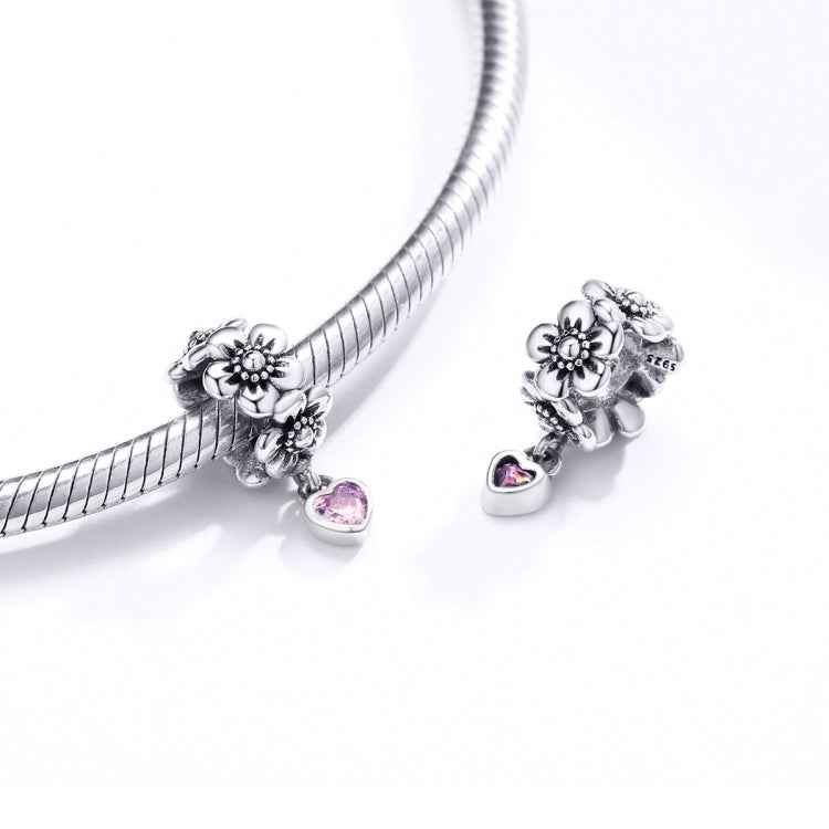S925 Sterling Silver Flower Bead DIY Bracelet Accessories