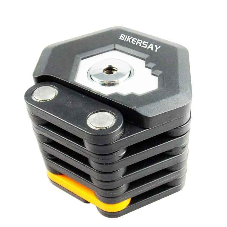 BIKERSAY BK001 Bicycle Folding Lock Anti-theft Anti-cutting Mountain Bike Burger Lock