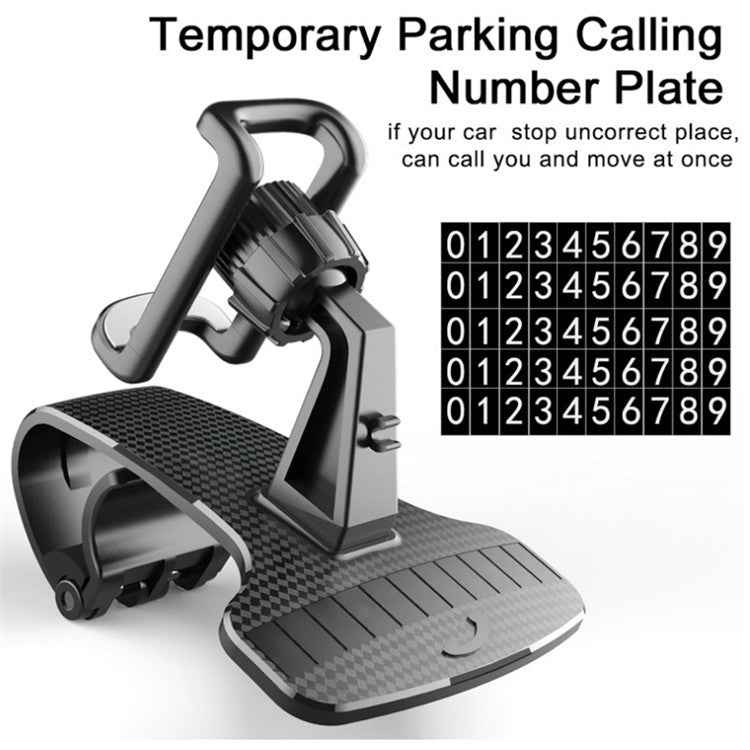Car Mobile Phone Holder Buckle Instrument Trolley Inner Clip Mobile Phone Navigation Bracket With Number Plate