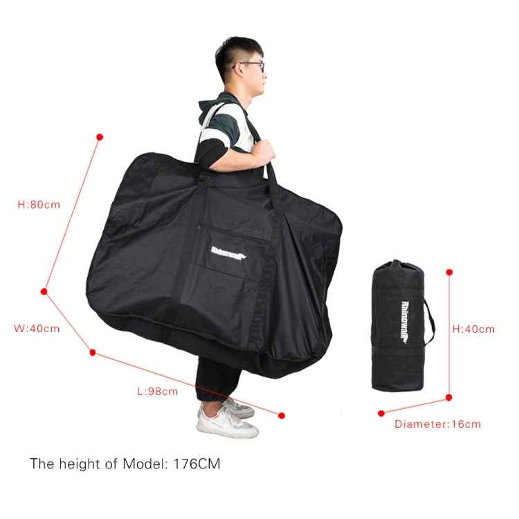 Rhinowalk Folding Bicycle Carrying Bag 26-inch Electric Bicycle Carrying Bag