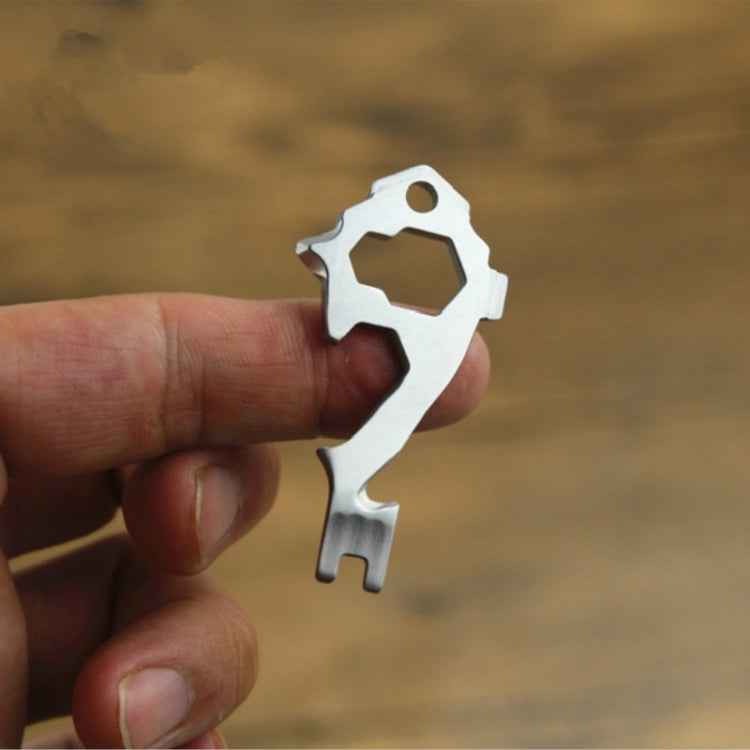 20 in 1 Multi-function EDC Tool Key Ring Bottle Opener Screwdriver Multi-purpose Outdoor Mini Tool