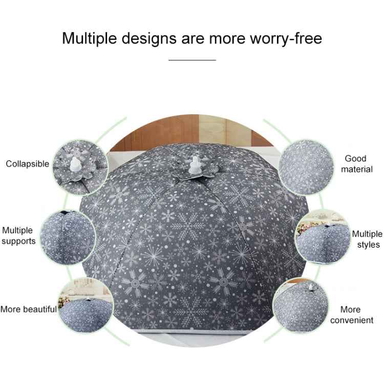 Snowflake Pattern Insulation Rice Cover Restaurant Anti-mosquito & Insect-proof Household Dish Cover