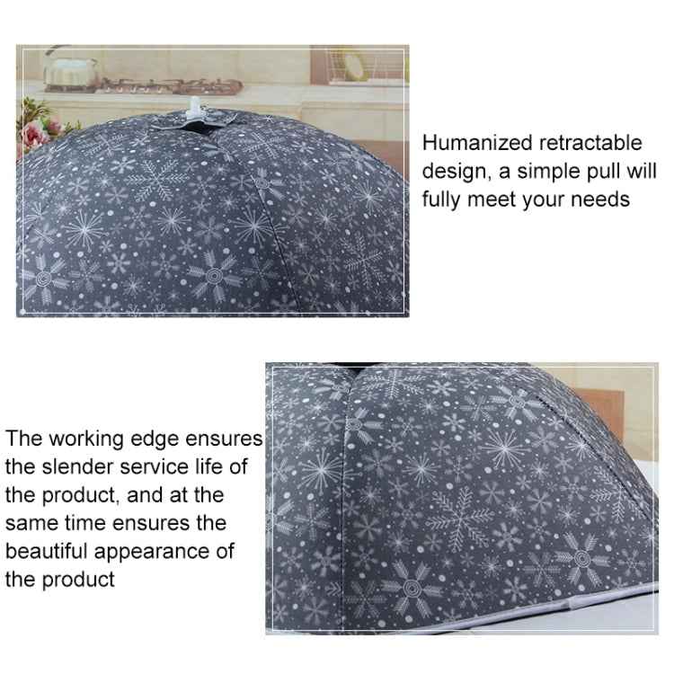Snowflake Pattern Insulation Rice Cover Restaurant Anti-mosquito & Insect-proof Household Dish Cover