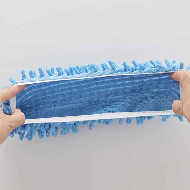 2pcs Chenille Lazy Mopping Shoe Cover Clean Floor Removable and Washable Mop Random Colour