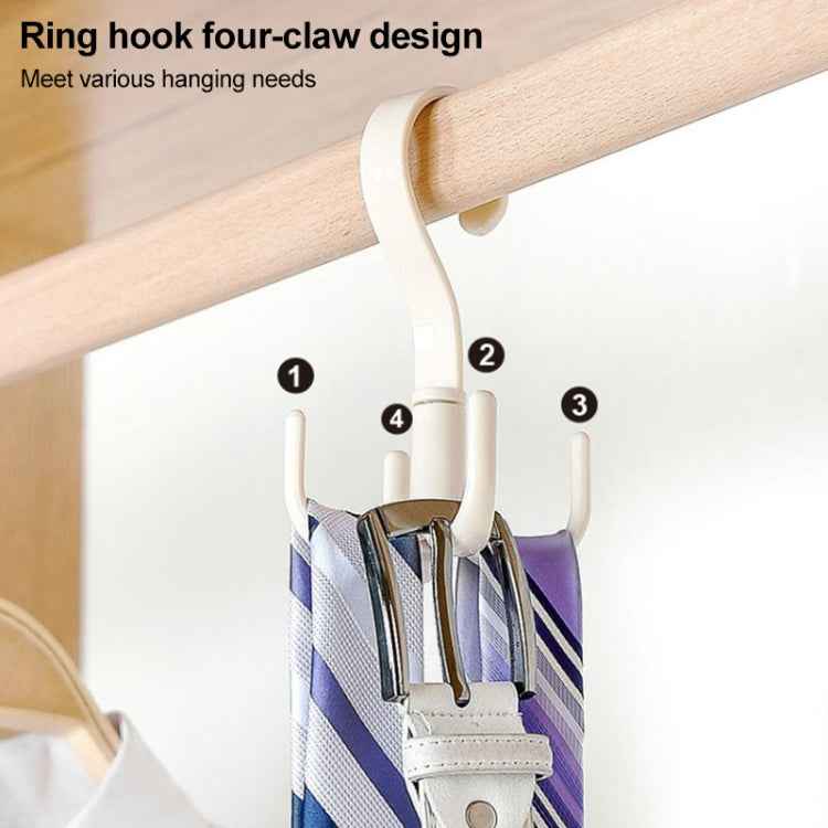 Rotatable Tie Belt Wardrobe Storage Hook