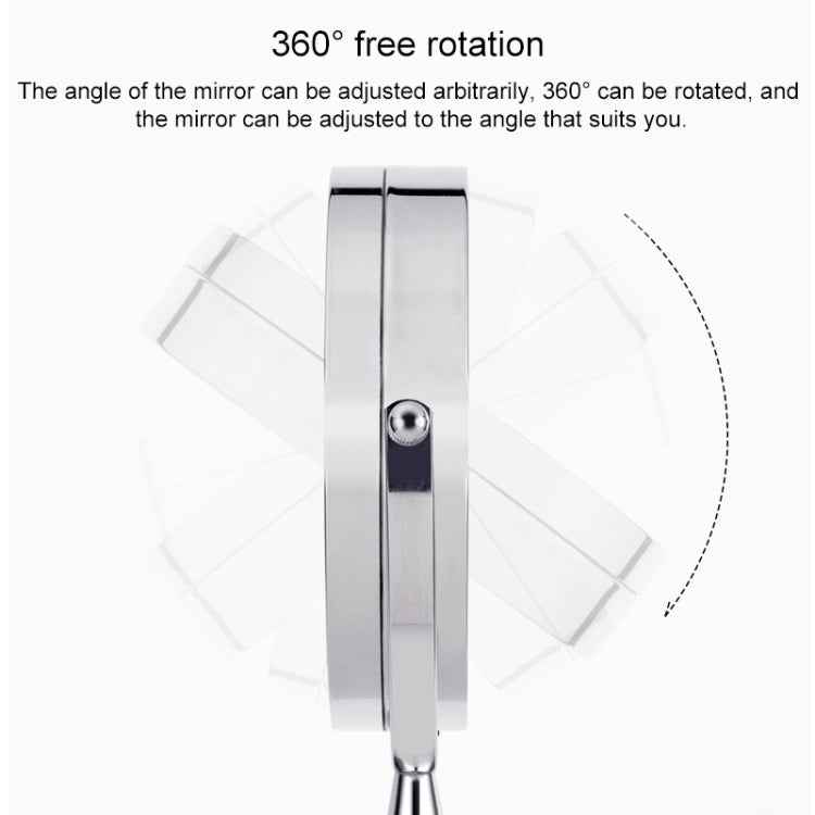 Bathroom Wall-mounted Retractable LED Makeup Mirror With Lamp Mirror HD Double-sided Beauty Mirror