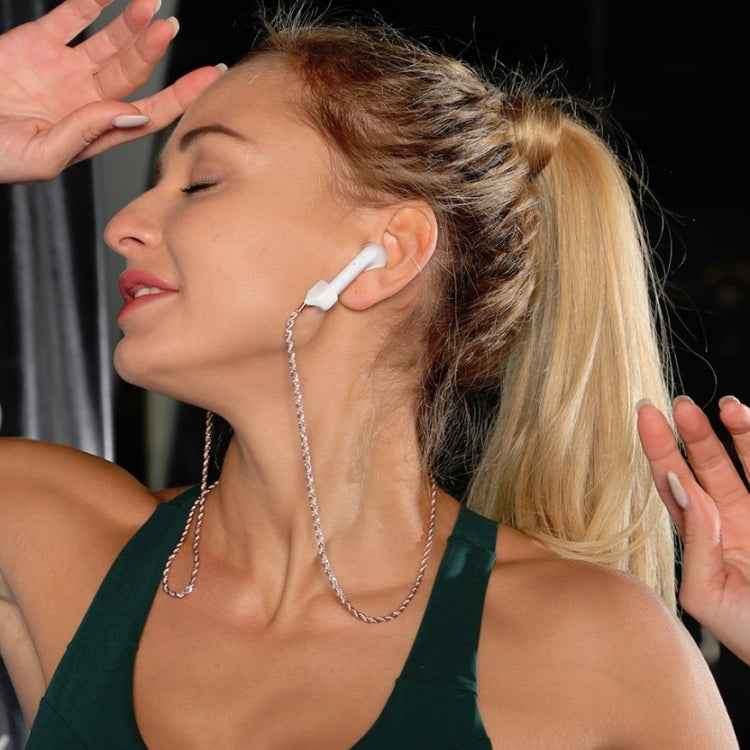 AIRPODS Wireless Headset Anti-lost Chain Strong Magnetic Sleeve Titanium Steel Stainless Steel Color Retention Anti-lost Necklace