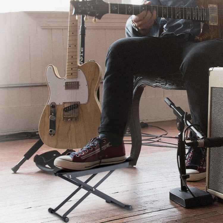 6-speed Adjustable Guitar Footrest Non-slip Panel Guitar Playing Pedal