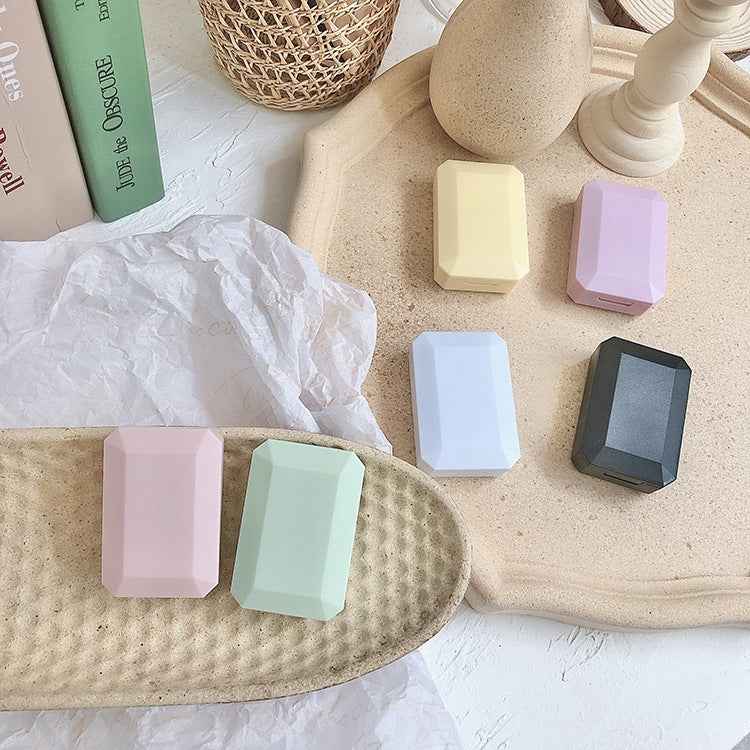 2pcs Contact Lens Case Simple Mini Push-type Double Box Contact Lens Case Random Colour