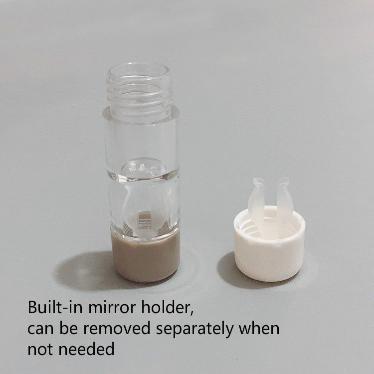 2pcs Contact Lens Companion Box Double Head Box RGP Rigid Glasses Case Random Colour, 2 PCS Contact Lens Box