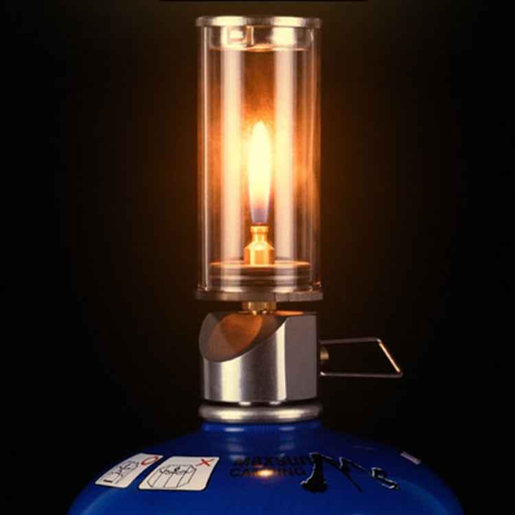 BRS-55 Outdoor Camping Lighting Mini Steam Light Tent Gas Coreless Candle Light