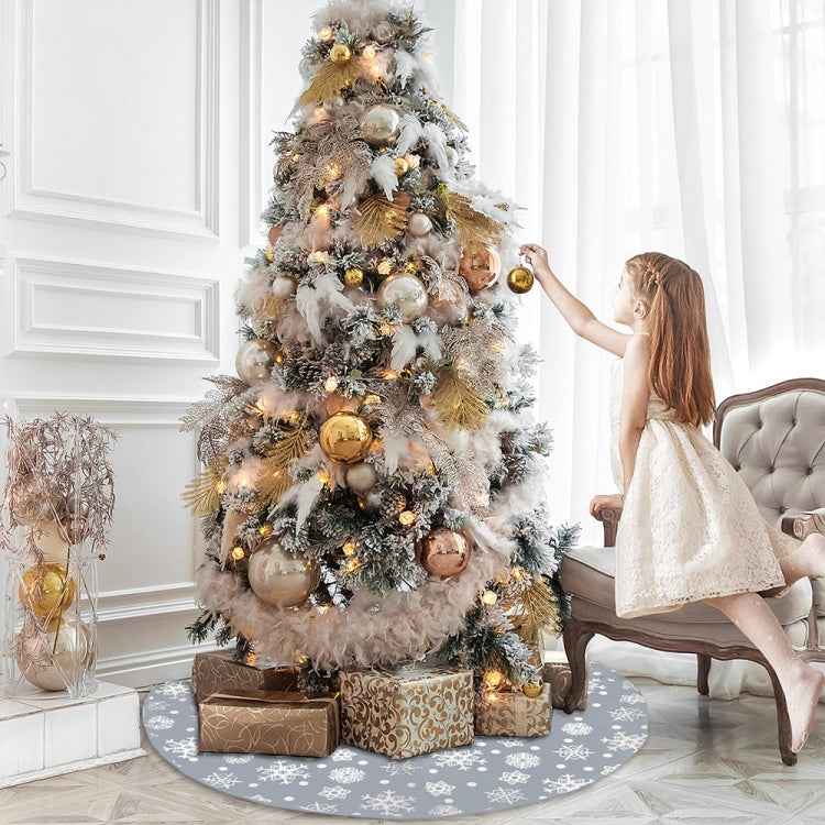 Christmas Decorations Snowflake Tree Skirt Christmas Tree Accessories Decoration