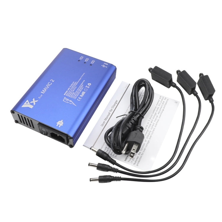 YX For DJI MAVIC 2 Aluminum Alloy Charger with Switch, US Plug, EU Plug, UK Plug, AU Plug
