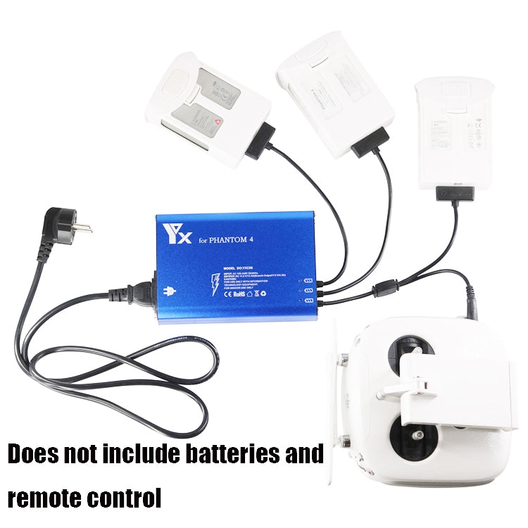 For DJI Phantom 4 Pro Advanced+ Charger 4 in 1 Hub Intelligent Battery Controller Charger, US Plug, EU Plug, UK Plug, AU Plug