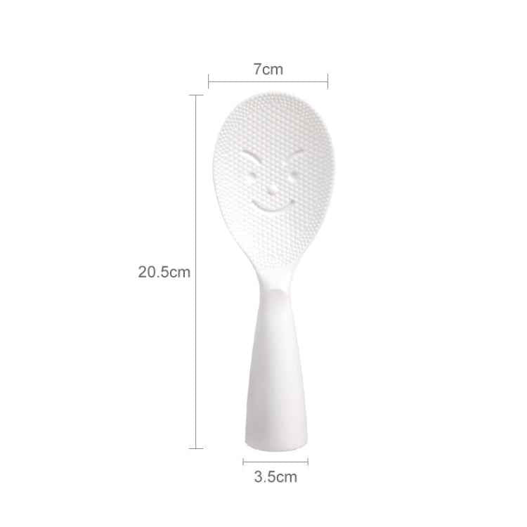 Creative Smile Face Rice Spoon Vertical Type Food Grade Kitchen Rice Cooker Spoon