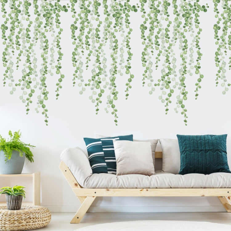 Green Leaf Self-adhesive Removable Wall Stickers, Green Leaf