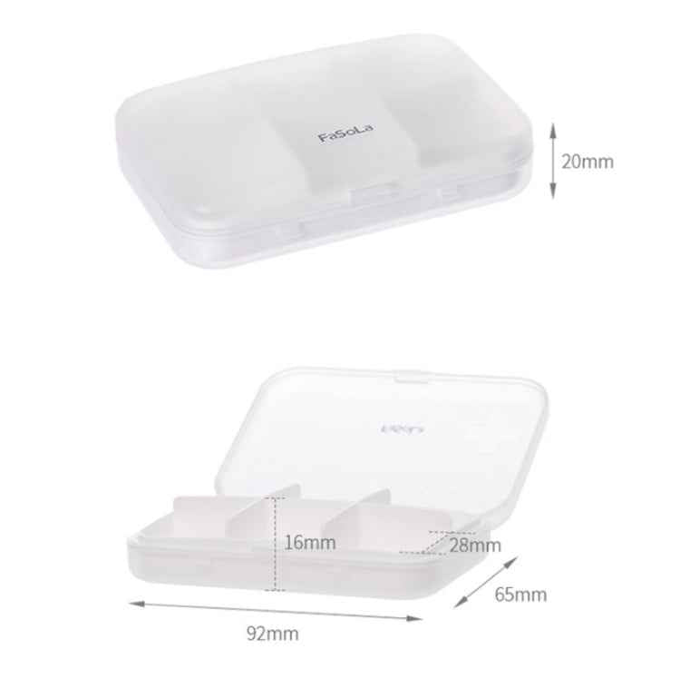 FaSoLa Pill Box Portable Dispensing Mini Medicine Sealed Box