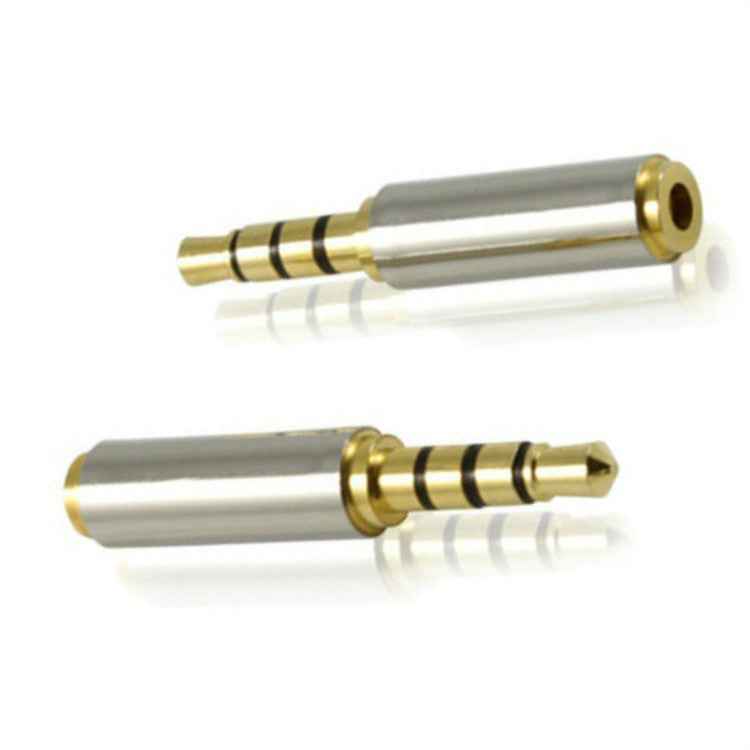 10 PCS 2.5 Four-level Revolution to 3.5 Female Adapter Mobile Phone Headset Adapter