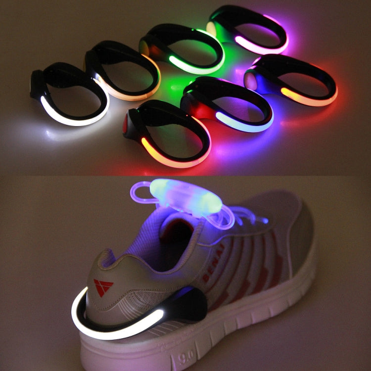 Glowing Shoe Clip Light Flashing Shoe Clip Outdoor Sports Warning Light Night Running Equipment, Random Color Delivery, Random Color Delivery