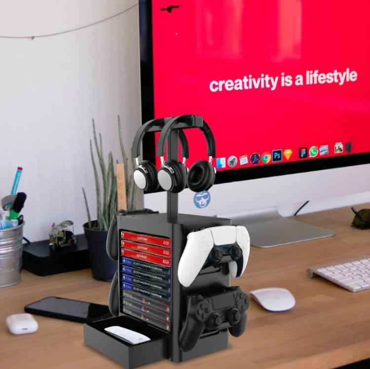 Game Disc Storage Rack Headphone Storage Rack For PS5 / Xsx