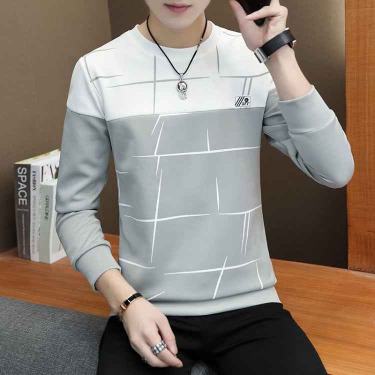 Long Sleeve Crew Neck Printed SweaterShirt Bottoming Shirt