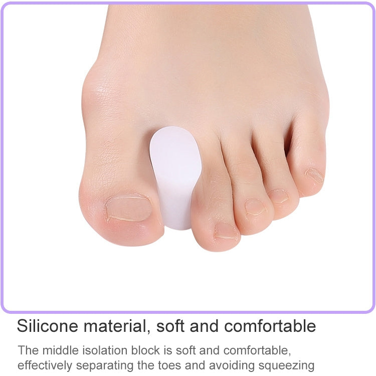 10 Pairs Gel Toe Separator Foot Care Tool Silicone Big Toe Bunion Straightener Valgus Hallux Bunion Protector Corrector Alignment