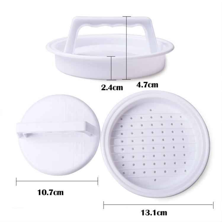Round Shape Hamburger Press Food-Grade Plastic Hamburger Meat Beef Grill Burger Press Patty Maker Mold Mould Kitchen Tool