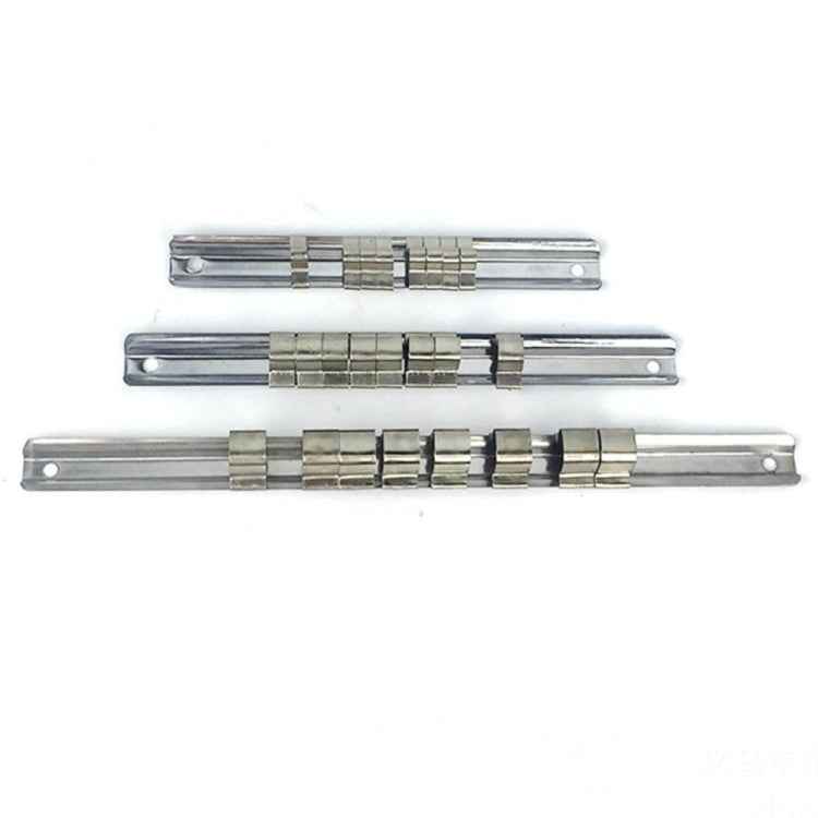 Carbon Steel 8 Socket Rack Storage Divider Rail Tray Holder Brackets Shelf Stand Tool Organizer Socket Socket Wrench Storage, 260mm, 150mm, 190mm