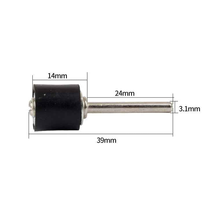 6 PCS Rubber Wheel Connecting Rod Sandpaper Ring Fixing Rod, Without Sandpaper Ring, 12.7MM 3.15MM, 6.35MM 3.15MM, 12.7MM 2.3MM, 6.35MM 2.3MM