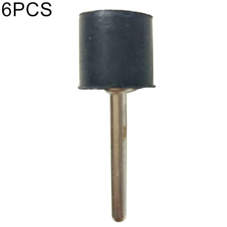 6 PCS Rubber Wheel Connecting Rod Sandpaper Ring Fixing Rod, Without Sandpaper Ring, 12.7MM 3.15MM, 6.35MM 3.15MM, 12.7MM 2.3MM, 6.35MM 2.3MM