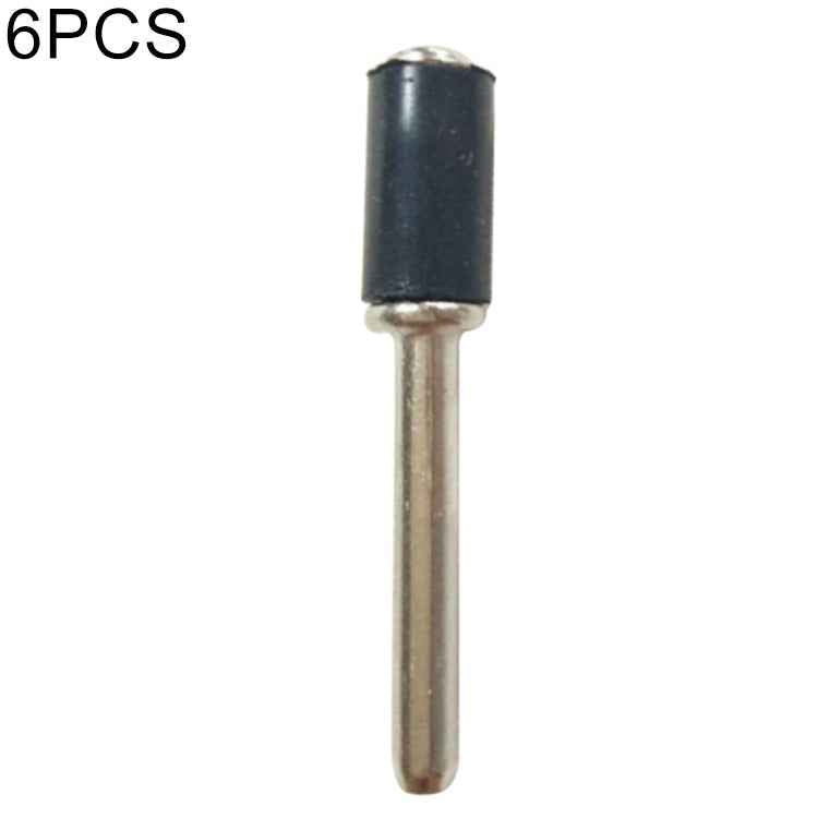 6 PCS Rubber Wheel Connecting Rod Sandpaper Ring Fixing Rod, Without Sandpaper Ring, 12.7MM 3.15MM, 6.35MM 3.15MM, 12.7MM 2.3MM, 6.35MM 2.3MM