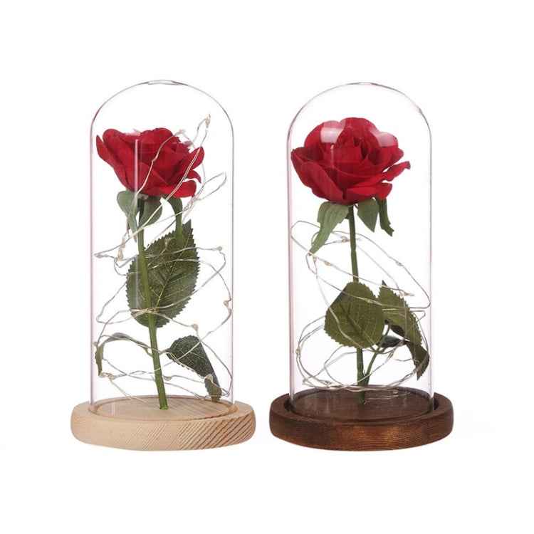 LED flashing luminous artificial fresh roses romantic decorative flower wedding Valentine's Day gift to send lovers birthday, 0-5W