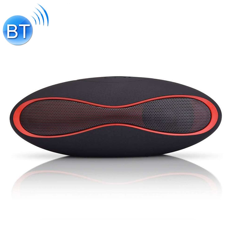 3D Stereo Mini Rugby Shape Bluetooth Speaker with TF Card Slot(Blue)