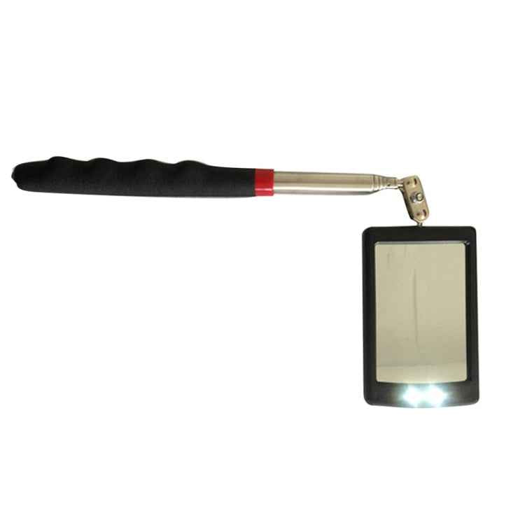LED Work Light Inspection Mirror Extending Car Chassis Angle View Automotive Telescopic Detection Tool For Car Repair