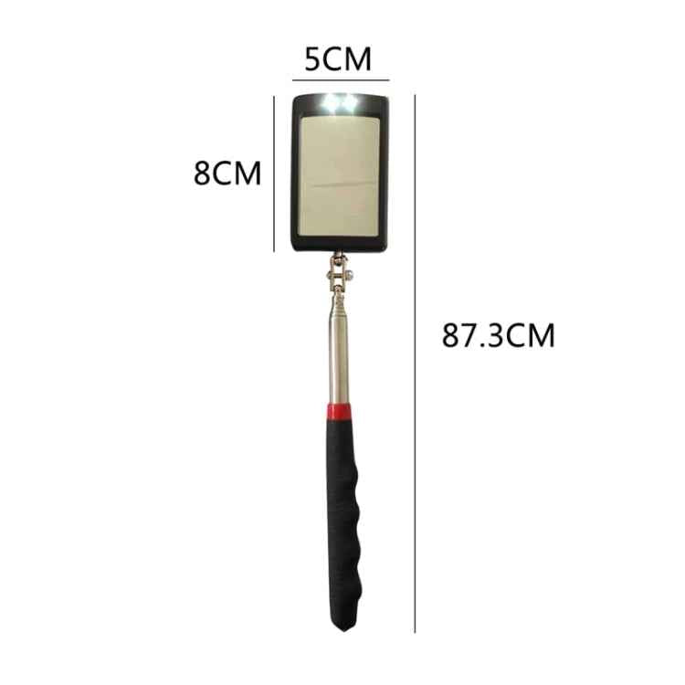 LED Work Light Inspection Mirror Extending Car Chassis Angle View Automotive Telescopic Detection Tool For Car Repair