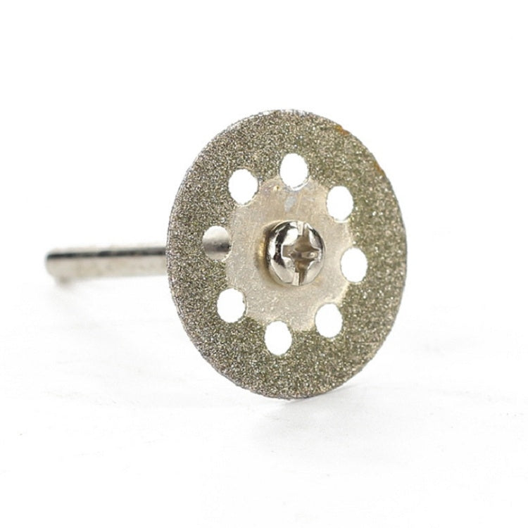 8 Holes Emery Cutting Chip Jade Saw Blade Electric Grinder Accessories, 10 Saw Blade 2 Connecting rod 22MM, 10 Saw Blade 2 Connecting rod 25MM, 10 Saw Blade 2 Connecting rod 30MM, 10 Saw Blade 2 Connecting rod 20MM