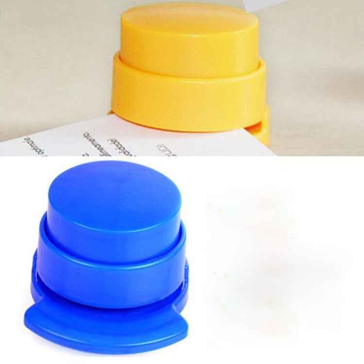 No Staple Paper Loose-leaf Stapler Air Needle-free Binder, Random Color Delivery