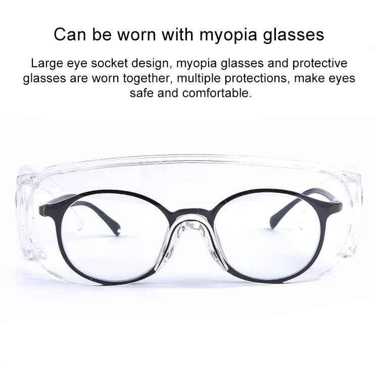 Clear Vented Safety Goggles Eye Protection Protective Lab Anti Fog Glasses